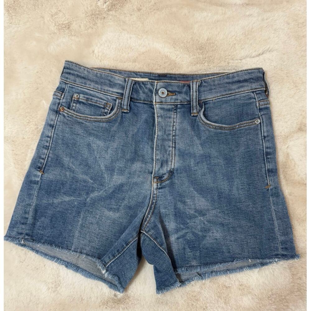 Pilcro Denim Shorts Raw Hem Button Fly Size 26 Urban Outfitters